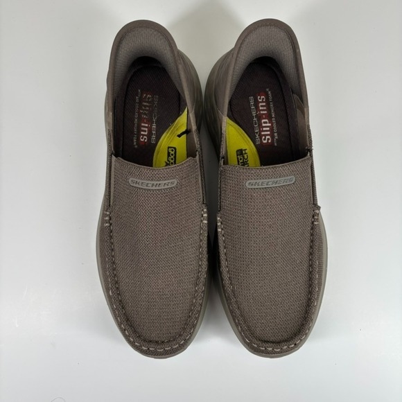 Skechers Parson Ralven Men\'s US 11.5 Taupe Moc Toe Slip-On‎ Casual Comfort Shoes main image 11